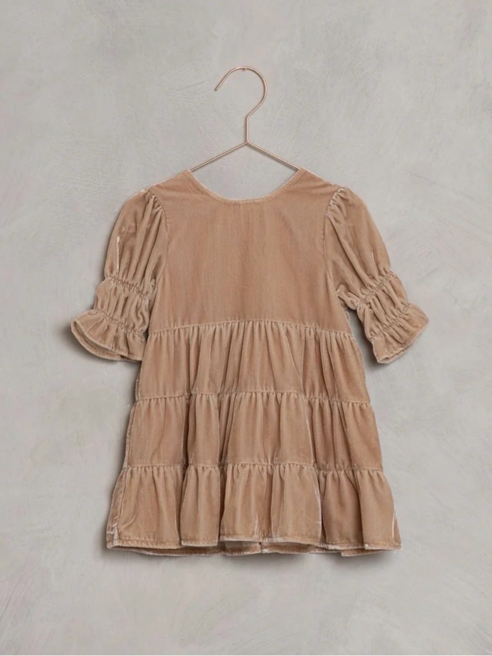 Girls noralee ' Tiered Velvet Dress
